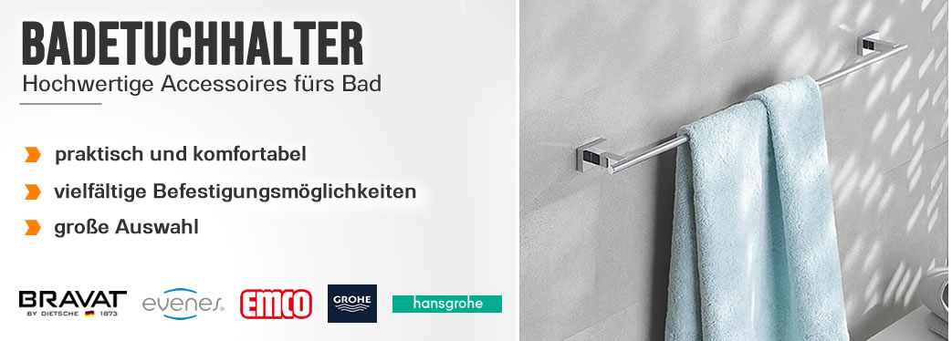 Badetuchhalter & Badetuchstangen aus Edelstahl