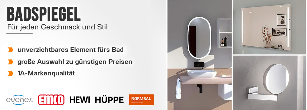 Badspiegel mit oder ohne Beleuchtung