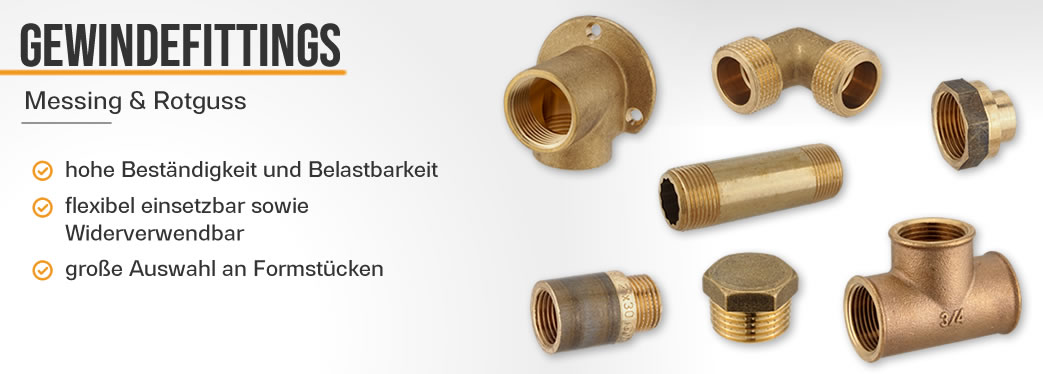 Messing Gewindefittinge & Rotguss Gewindefittinge 