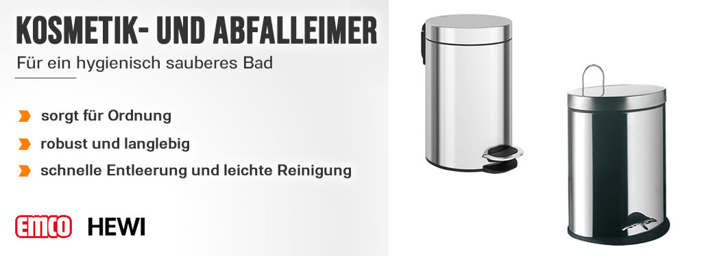 Abfalleimer und Kosmetikeimer