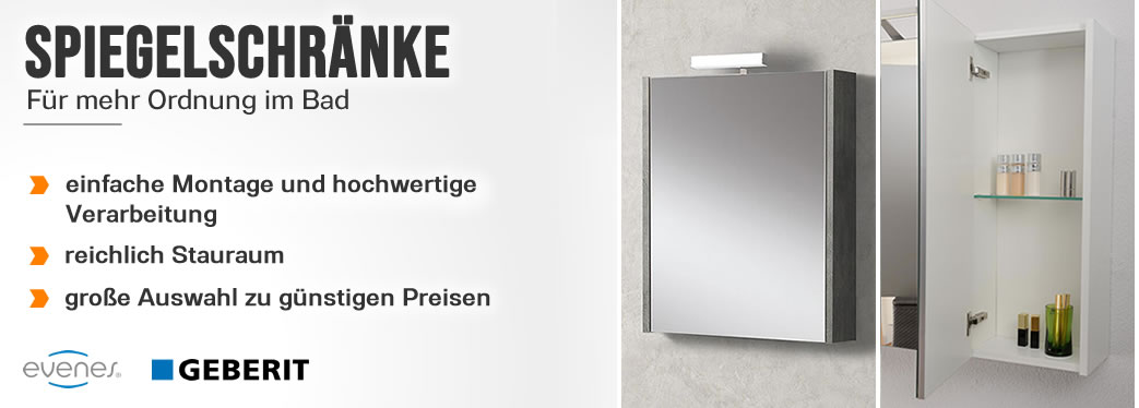 Spiegelschr�nke mit oder ohne Beleuchtung
