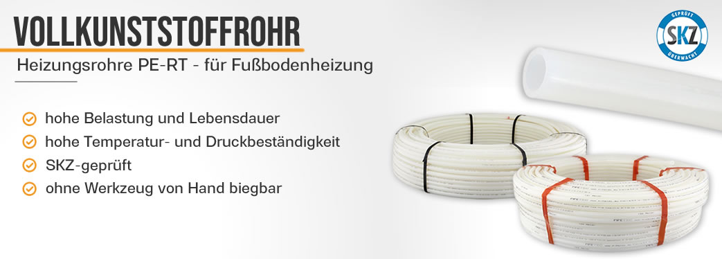 Heizungsrohre PE-RT - für Fußbodenheizung