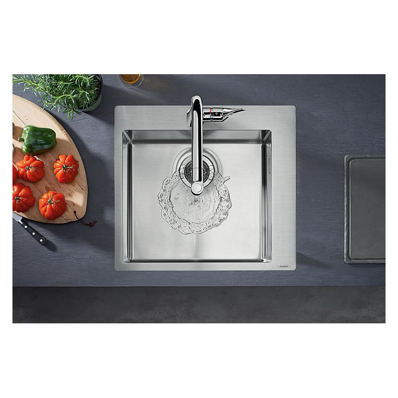 Évier Encastrable Hansgrohe 450 – Modèle 43305800, Laiton, Neuf, Origine Allemagne, Qualité Pro