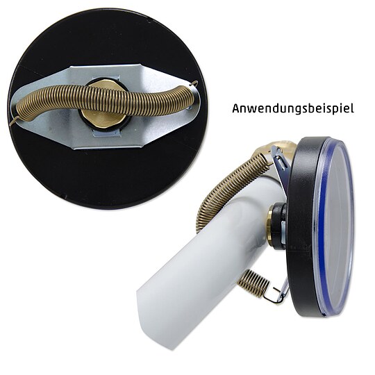 Bild 2 - Bimetall-Anlegethermometer - � 63 mm - Anzeige 0 bis 120 �C - mit Montagefeder f�r Rohre von 3/8'' bis 1 1/2