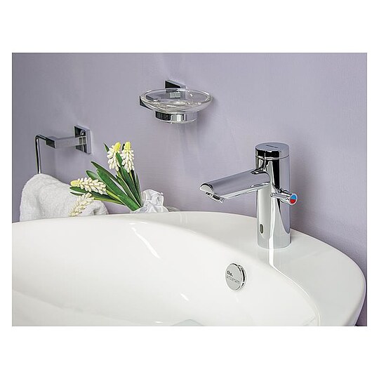 Bild 3 - Waschtischarmatur Benkiser Metrix II, Ausladung 100 mm, IR-Sensor, Netzbetrieb - 1996053