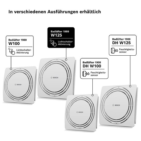 Bild 8 - BOSCH Badl�fter Fan 1900 W 125, � 125 mm, Silent-Funktion - 7733703549
