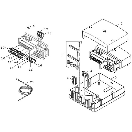 Bild 2 - BOSCH Reglermodul MP 100, fr Schwimmbad, nur fr Wrmepumpen - 151 x 184 x 61 mm - 7738110128