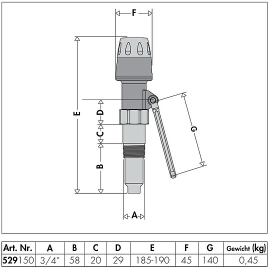 Bild 2 - Feuerungsregler 529 von Caleffi - 3/4'' - Einstellbereich 30 - 90 °C - max. 120°C - 529150