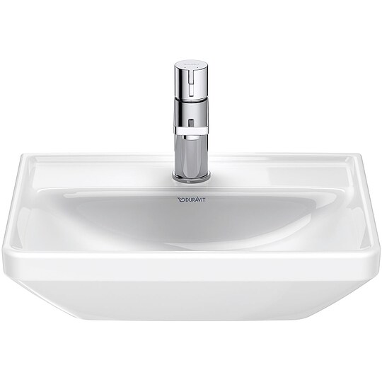 Bild 4 - Handwaschbecken Duravit D-Neo 450 x 130 x 335 mm, ohne �berlauf, 1 Hahnloch mittig, wei� - 0738450041