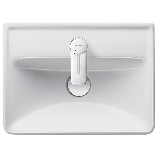 Bild 5 - Handwaschbecken Duravit D-Neo 450 x 130 x 335 mm, ohne �berlauf, 1 Hahnloch mittig, wei� - 0738450041