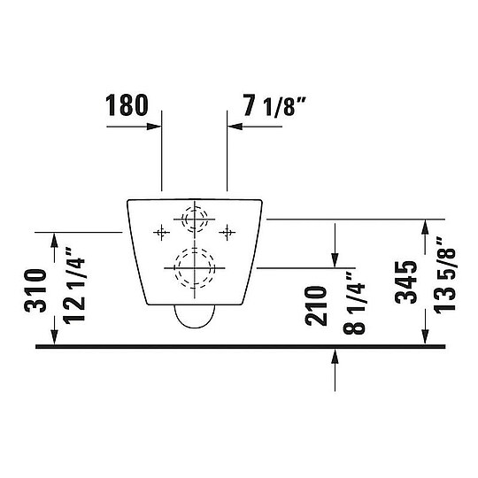 Bild 3 - Combi-Pack Duravit ME by Starck Compact Tiefsp�ler, sp�lrandlos mit Softclose WC-Sitz - 45300900A1