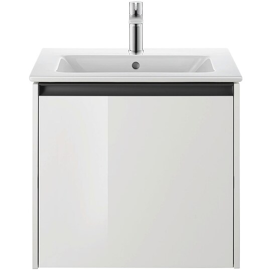 Bild 4 - Waschtischmischer Duravit D-Neo M mit Ablaufgarnitur, Mittelstellung kalt, Ausladung 109 mm, mit Zugstange, chrom - DE1021001010