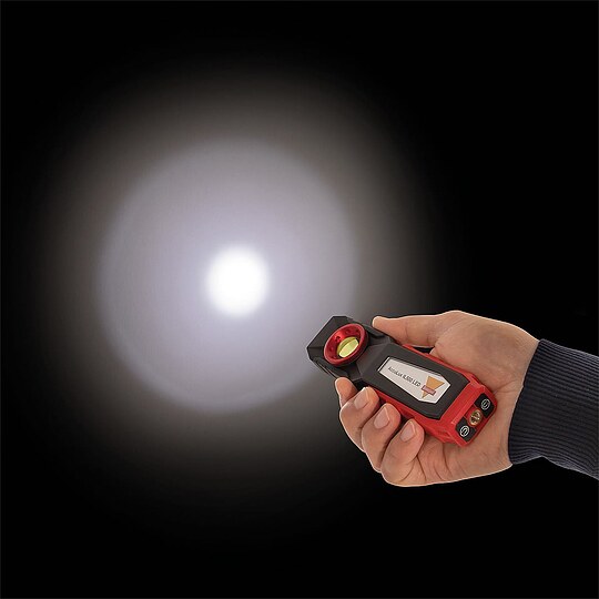 Bild 2 - ACCULUX IL 500 LED Leuchte, schwarz/rot - 110 lm