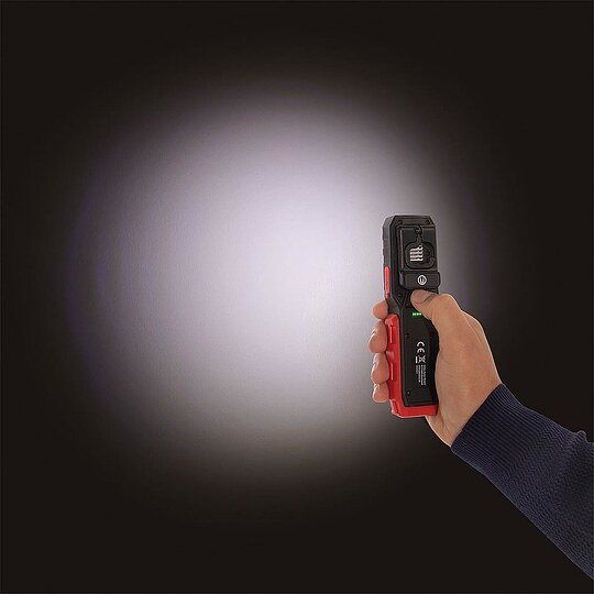 Bild 3 - ACCULUX IL 500 LED Leuchte, schwarz/rot - 110 lm