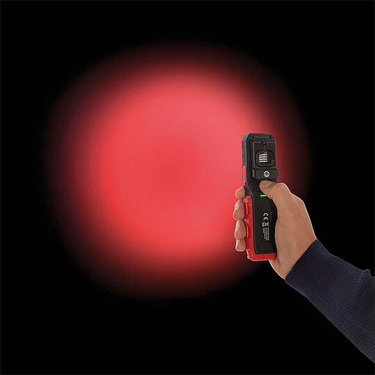 Bild 4 - ACCULUX IL 500 LED Leuchte, schwarz/rot - 110 lm