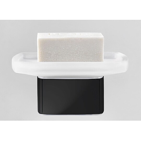 Bild 2 - Seifenhalter emco loft, Glasteil satiniert, schwarz - 053013300