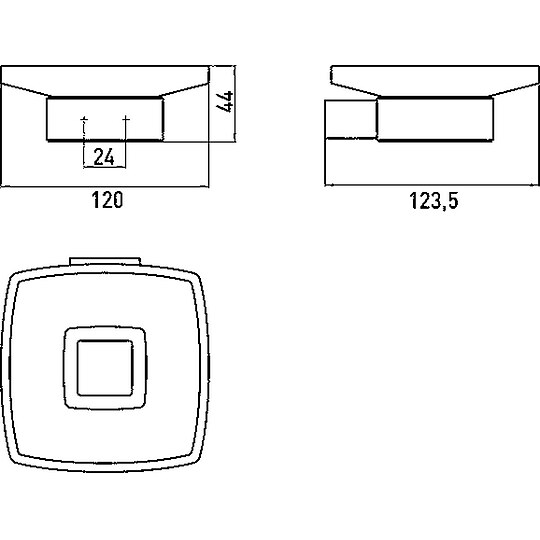 Bild 3 - Seifenhalter emco loft, Glasteil satiniert, schwarz - 053013300