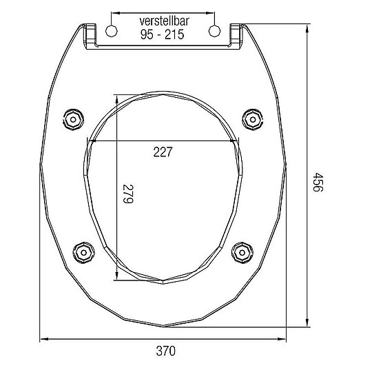 Bild 4 - WC-Sitz Jaguari, Softclose aus Duroplast, Scharniere aus Kunststoff/Edelstahl, wei� - 93 158 07