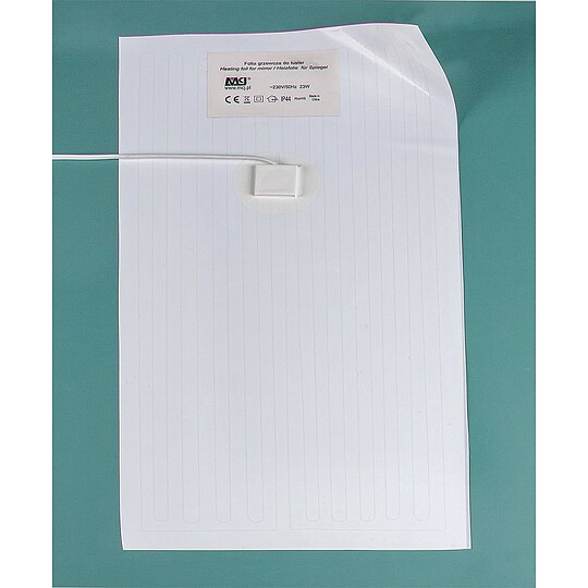 Bild 2 - Antibeschlagfolie zum Kleben f�r Spiegel, Spannung 230V, Leistung 33W, 350 x 520 mm - 93 169 15