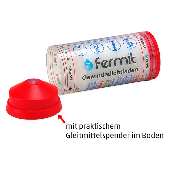 Bild 2 - PTFE-Gewindedichtfaden FERMIT TWINEFLON - DIN-DVGW-Zulassung - Spender 175 m