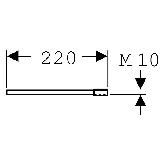 Bild 2 - Geberit Verl�ngerung Bausatz f�r Duofix Vorwandmontage - 111887001