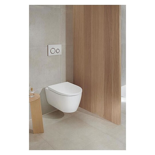 Bild 3 - Combi-Pack Geberit iCon Wand-Tiefspül-WC, spülrandlos & WC-Sitz Softclose, QuickRelease, weiß - 501664001