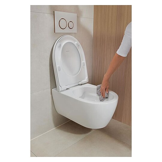 Combi-Pack Geberit Icon Wand-Tiefspül-WC verkürzt, spülrandlos & WC ...