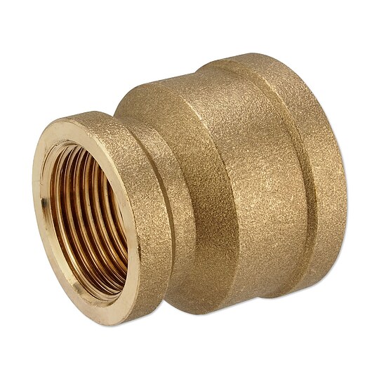 Bild 2 - Messing Gewindefitting-Reduziermuffe 1 1/4'' IG x 1'' IG