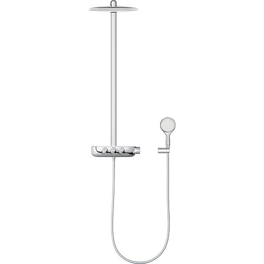 Bild 2 - Brause-System Grohe SmartControl 360 Duo Handbrause, Kopfbrause 220 x 361 mm und Thermostat, chrom - 26250000
