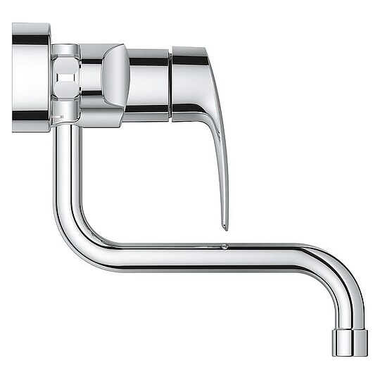 Bild 2 - Wand-Spültischmischer Grohe Eurosmart mit Schwenkauslauf, Ausladung 216 mm, chrom - 31391003