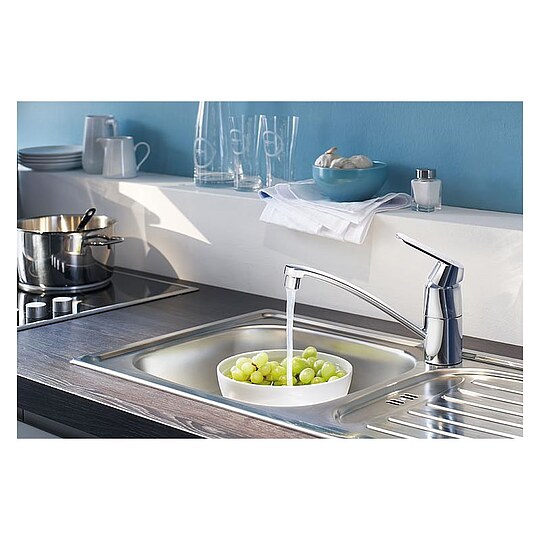 Bild 4 - Spültischmischer Grohe Eurosmart Cosmopolitan Schwenkauslauf, Ausladung 226 mm, chrom - 32842000