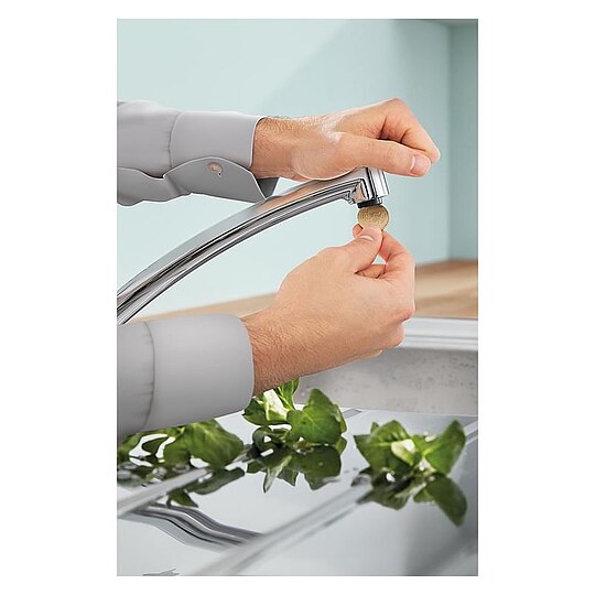 Bild 6 - Spültischmischer Grohe Eurosmart Cosmopolitan Schwenkauslauf, Ausladung 226 mm, chrom - 32842000