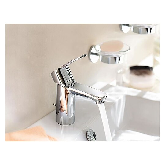 Bild 2 - Waschtischmischer Grohe Eurostyle Cosmopolitan, Ausladung 102 mm EcoJoy, mit Zugstange, chrom - 3355220E