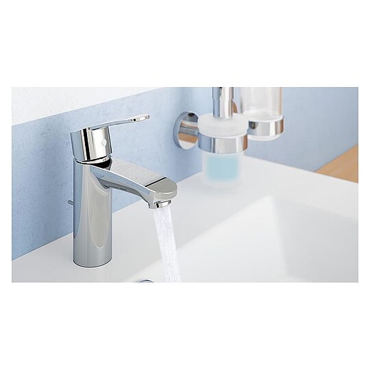 Bild 3 - Waschtischmischer Grohe Eurostyle Cosmopolitan, Ausladung 102 mm EcoJoy, mit Zugstange, chrom - 3355220E