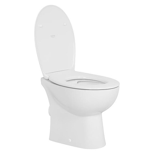 Bild 2 - Stand-Tiefspül-WC Grohe Bau 356 x 400 x 515 mm, spülrandlos, Keramik, weiß - 39430000
