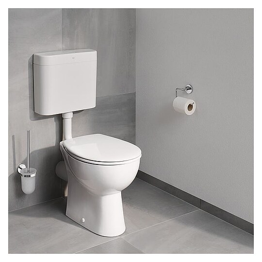 Bild 3 - WC-Sitz Grohe Bau, Standard, Edelstahlscharniere, weiß - 39492000