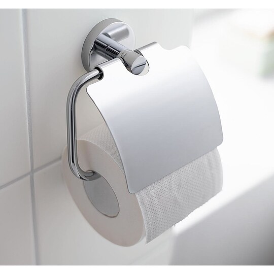 WENKO Toilettenpapierhalter Cuba - Edel Design Mit Schutzdeckel