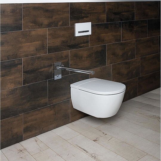 Bild 2 - St�tzklappgriff Hewi Mono, chrom, 600 mm - 950.50.61040