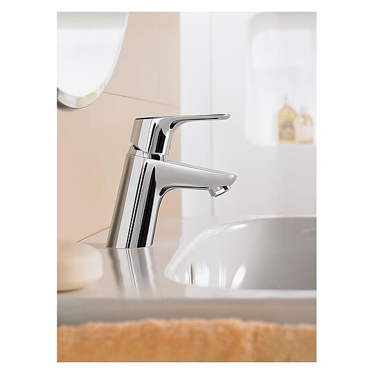 Bild 3 - Waschtischmischer Hansgrohe Focus, Ausladung 101 mm, mit Zugstange, chrom - 31730000