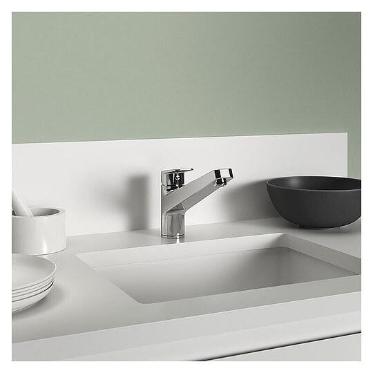 Bild 4 - Sp�ltischmischer Ideal Standard Ceraplan, Ausladung 219 mm, chrom - BD321AA