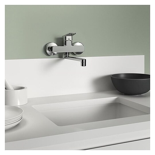 Bild 4 - Wand-Spültischmischer Ideal Standard Ceraplan, Ausladung 198 mm, chrom - BD341AA