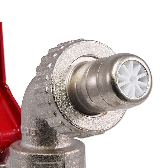 Bild 3 - Kugelhahn Auslaufventil 1'' - DN 25 - mit Hebelgriff und Schlauchtülle 1 1/4''