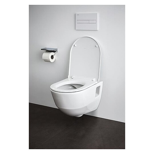 Bild 4 - Combi-Pack Laufen PRO Wand-Tiefspül-WC, spülrandlos, mit offenen Befestigungsnischen & WC-Sitz Softclose, abnehmbar - H8669540000001