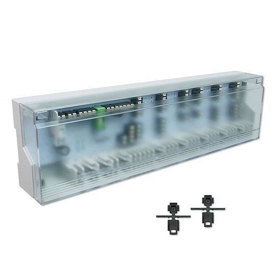 Bild 2 - Klemmleiste Alpha Direct Standard Plus fr 6 Zonen - 230 V - mit Heizen-, Khlen- und Pumpensteuerung