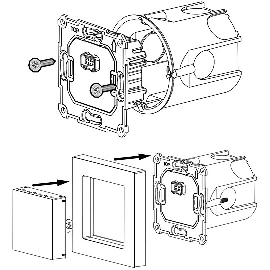 Bild 6 - Raumregler Alpha direct 55 Matrix WiFi - 230 V - Sensortasten - inkl. Bodensensor - Gehäuse signalweiß - RDWM 21051-N7