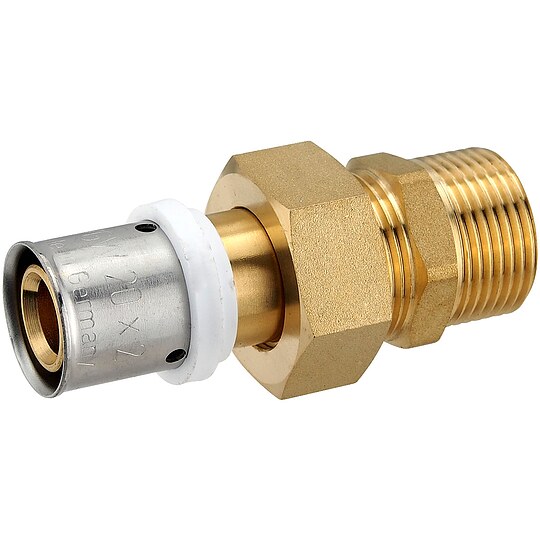 Bild 2 - Pressfitting-Verschraubung 20 x 2,0 mm - 3/4 Zoll Au�engewinde flachdichtend f�r MV-Rohr