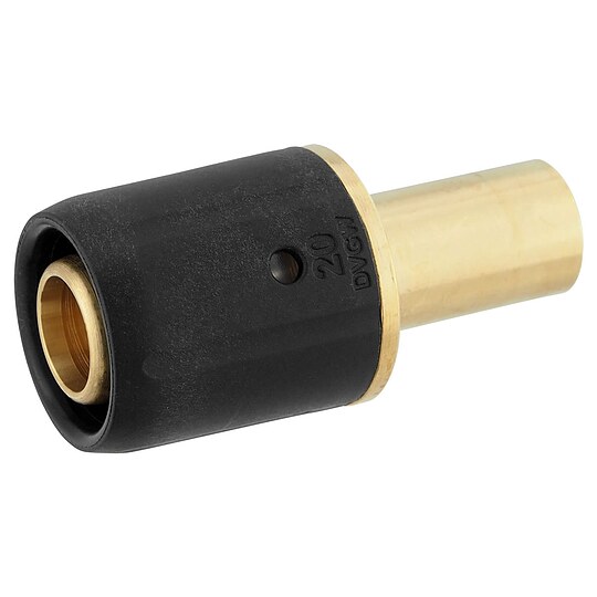 Bild 2 - Steck-Übergang 20 x 2 mm MV-Rohr auf 15 mm Kupferrohr Pressanschluss