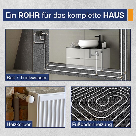 Bild 10 - Mehrschichtverbundrohr 32 x 3 mm - Rolle mit 10 m - DVGW-gepr�ft