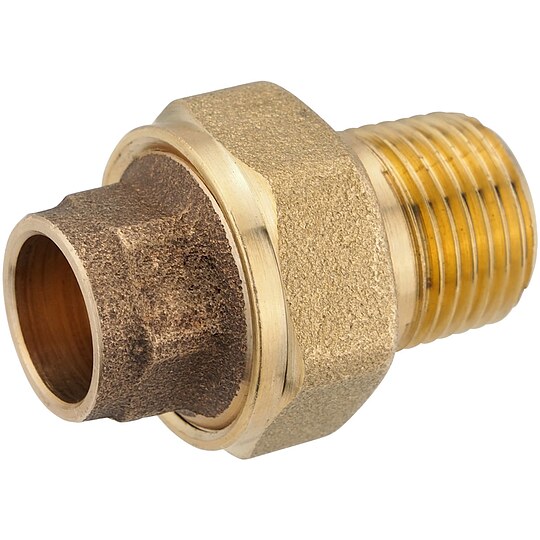 Bild 2 - Rotguss-Lt-Verschraubung - 15 mm - 1/2'' AG - flachdichtend - mit DVGW-Zulassung