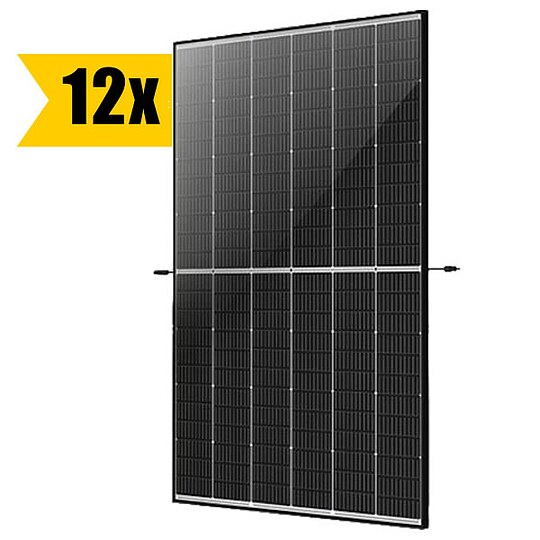 Bild 2 - PV-Komplettanlage 5 kWp mit Huawei Wechselrichter 5 kW + Stromspeicher 10,0 kWh, 12 Solarmodulen Glas-Glas black frame & Montagesystem Aufdach